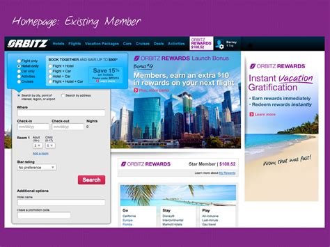 orbitz vacation packages.